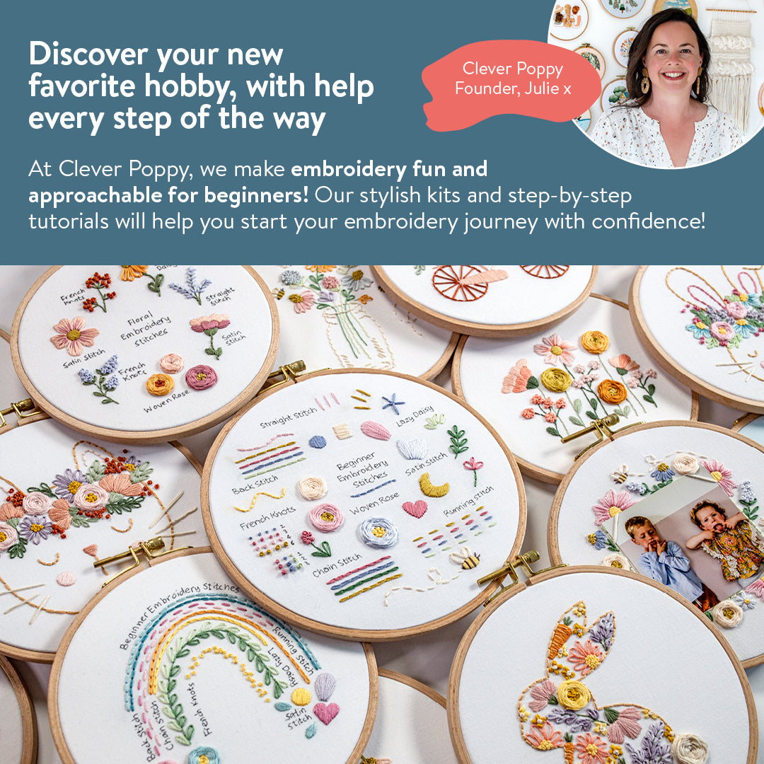 Spring Rabbit Kitchen Towel Beginner Kit
