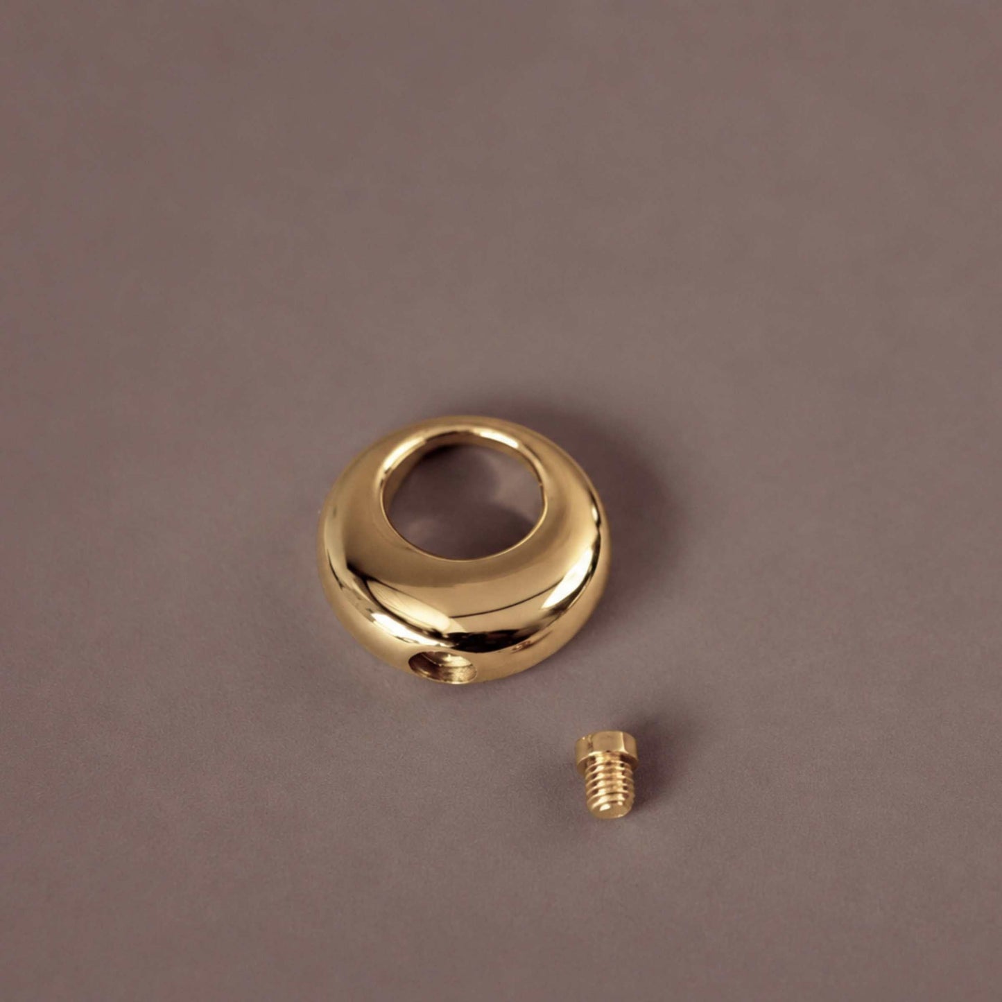Gold Ashes Urn Circle Necklace
