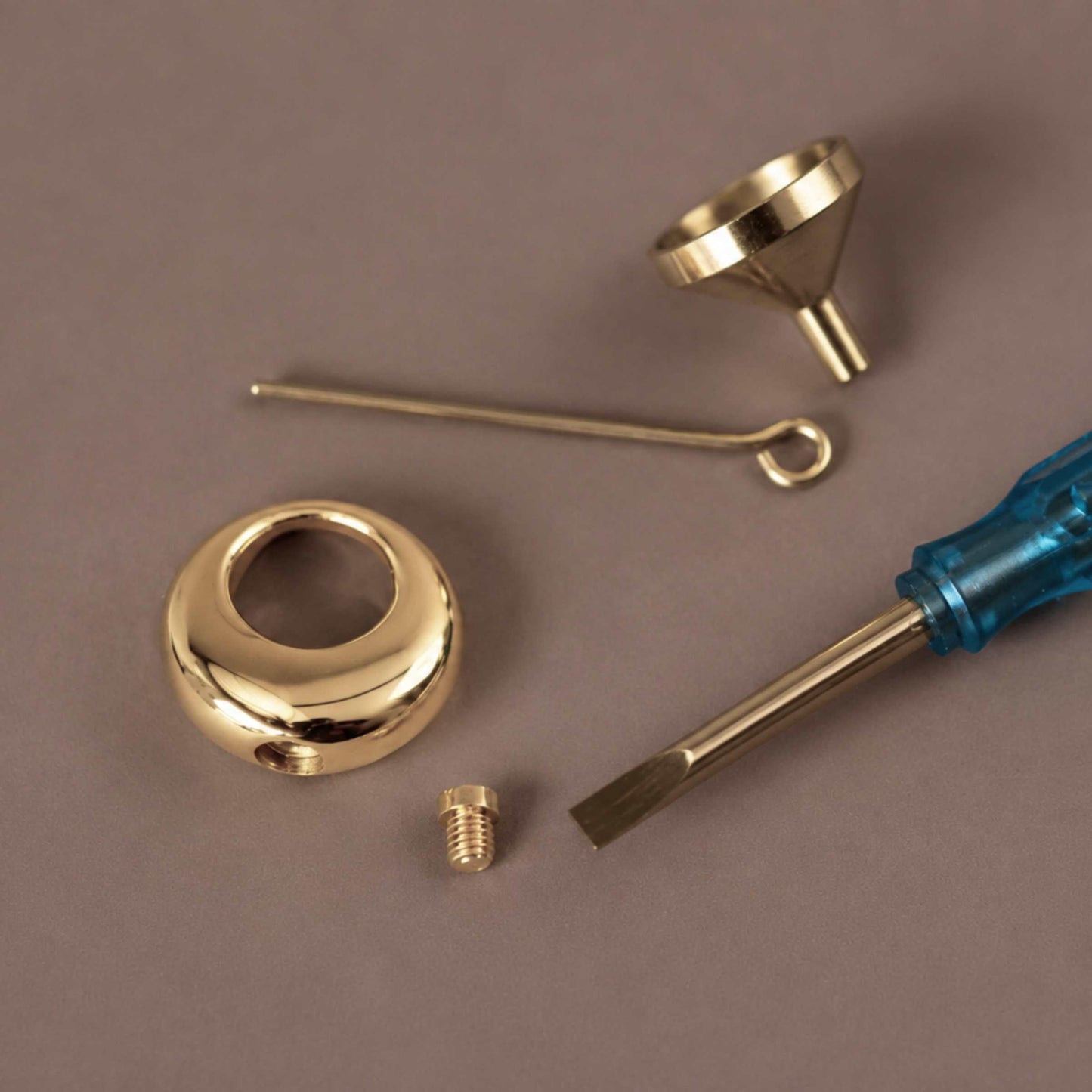 Gold Ashes Urn Circle Necklace
