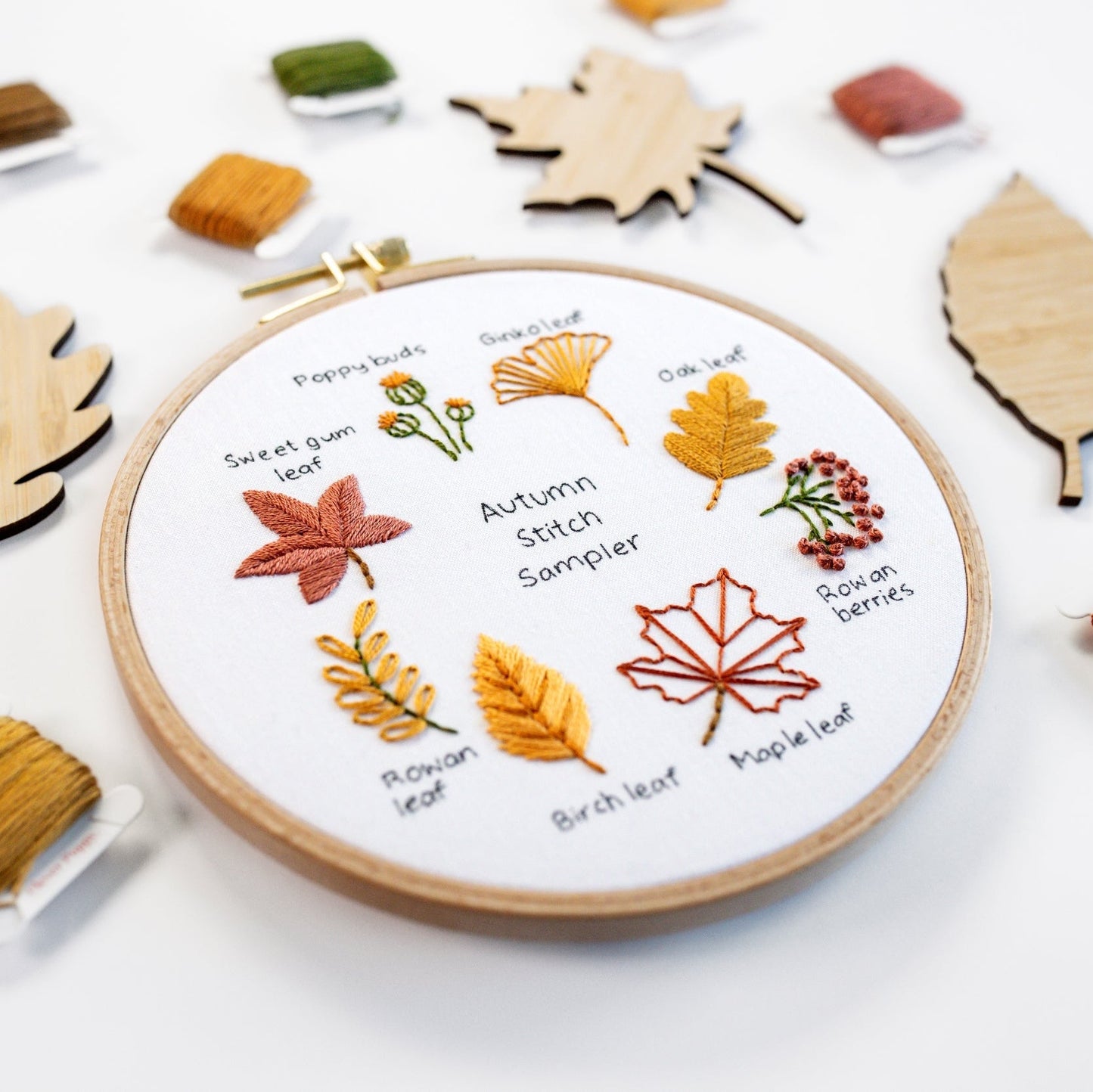 Autumn Leaf Stitch Sampler Beginner Kit