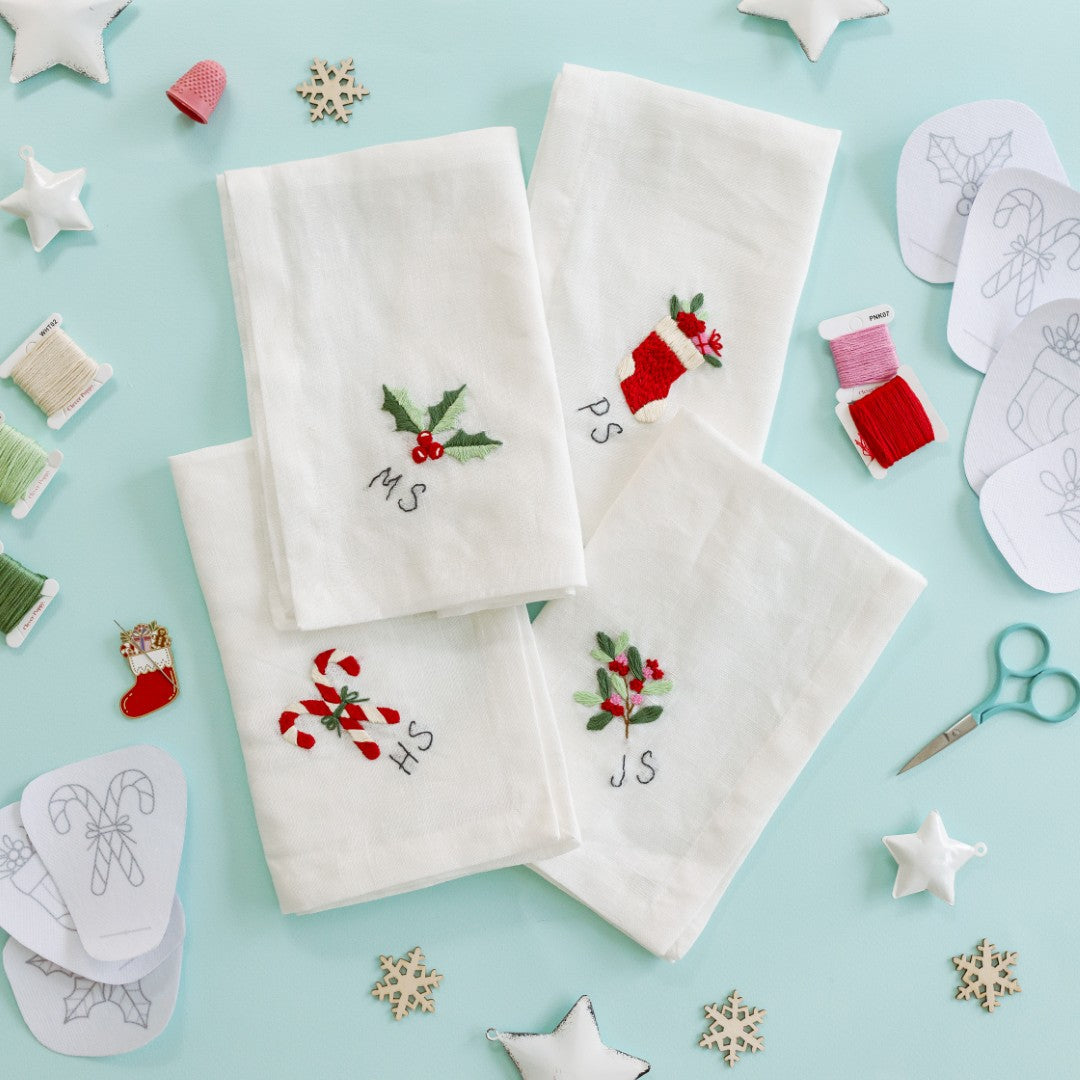 Personalized Christmas Napkins Beginner Kit