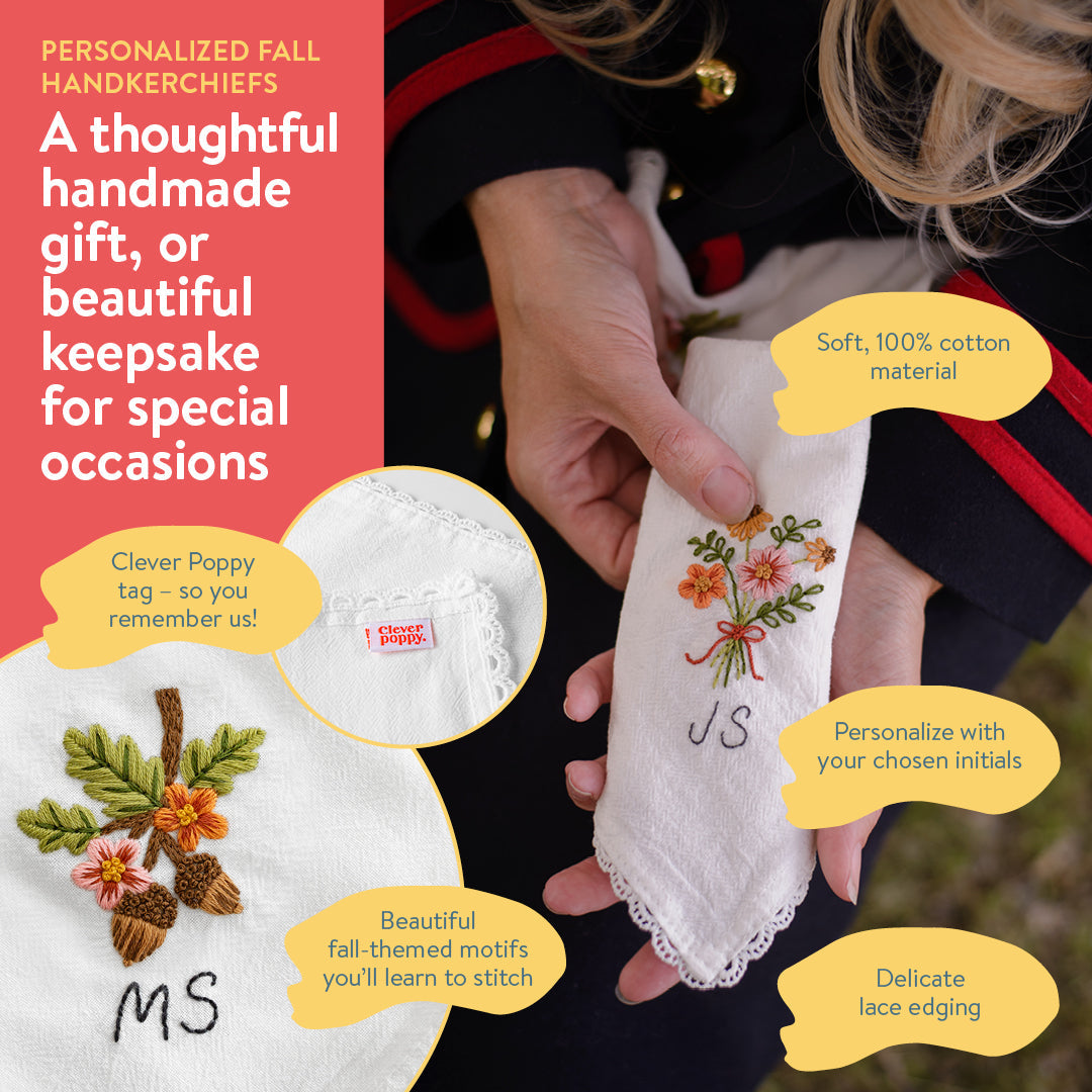 Personalized Fall Handkerchiefs Beginner Kit