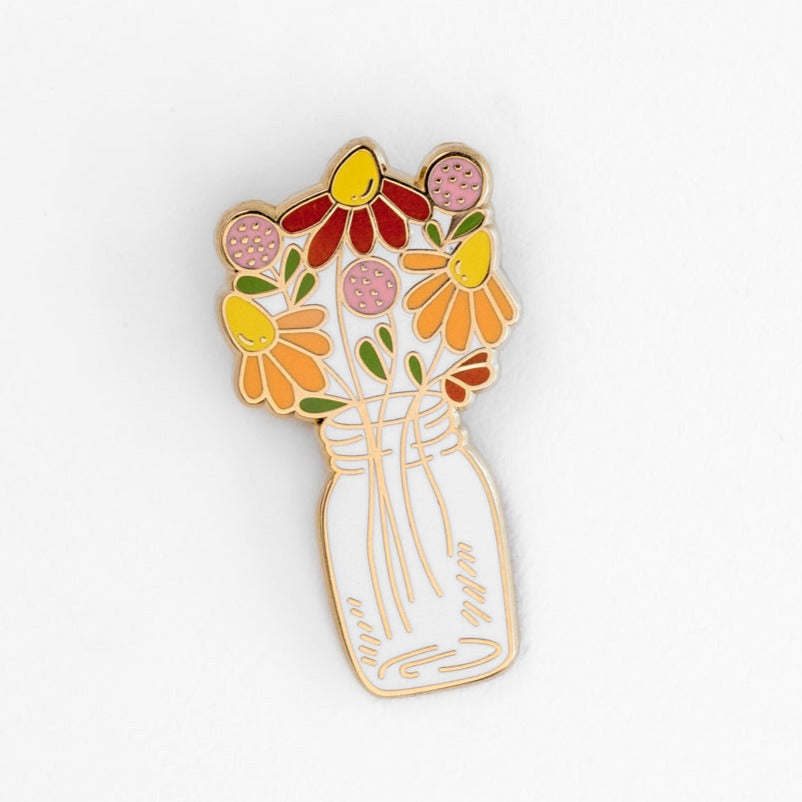 Floral Jar Magnetic Needle Minder