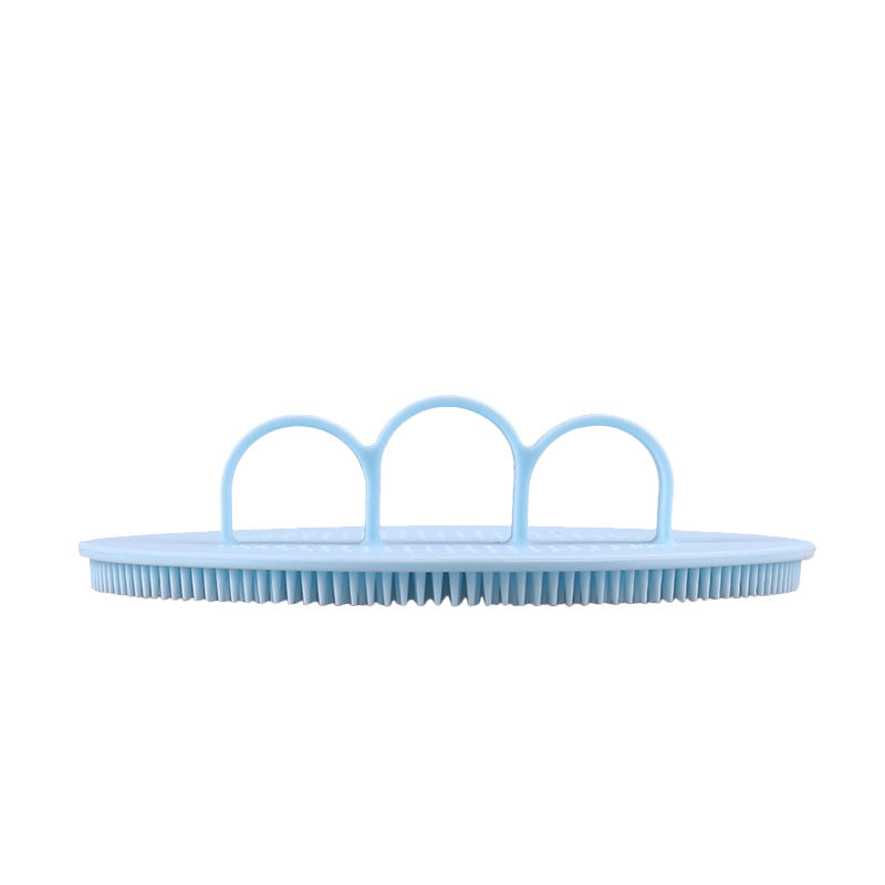 Soft Silicone Body Scrubber | Gentle Exfoliating Shower Brush with Secure Finger Strap