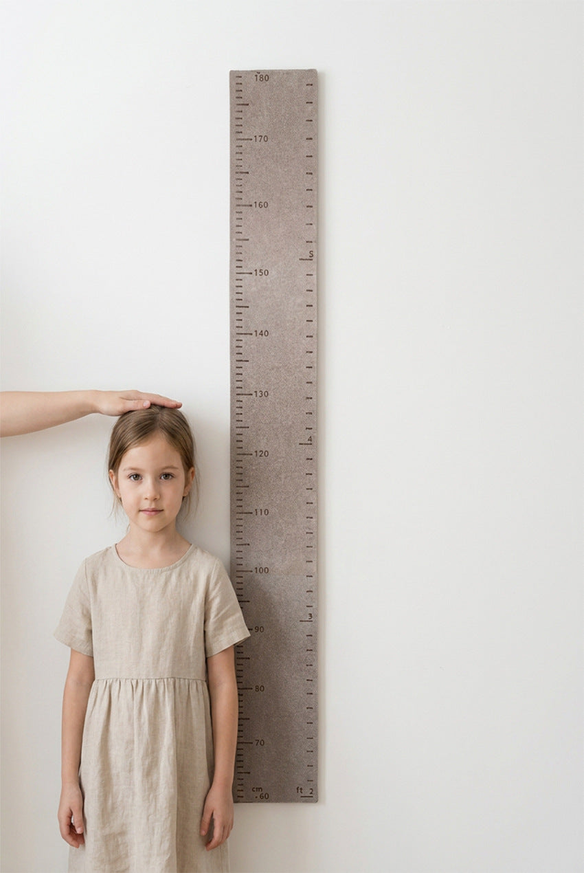 Premium Felt Kids Growth Chart | Accurate Wall-Mounted Height Ruler for Nursery & Bedroom