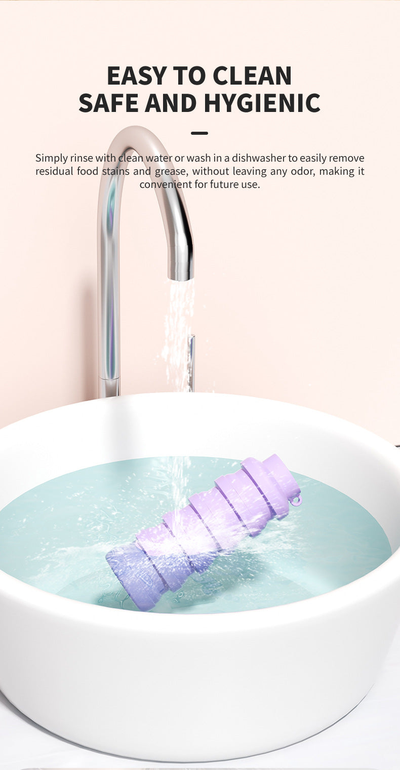 Foldable Silicone Travel Water Bottle