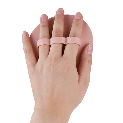 Soft Silicone Body Scrubber | Gentle Exfoliating Shower Brush with Secure Finger Strap