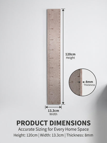 Premium Felt Kids Growth Chart | Accurate Wall-Mounted Height Ruler for Nursery & Bedroom