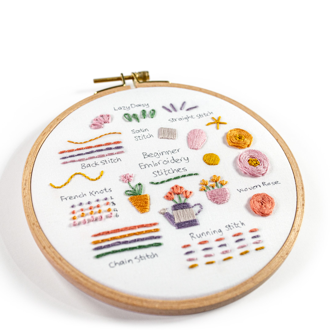 Pot Plant Stitch Sampler Beginner Kit