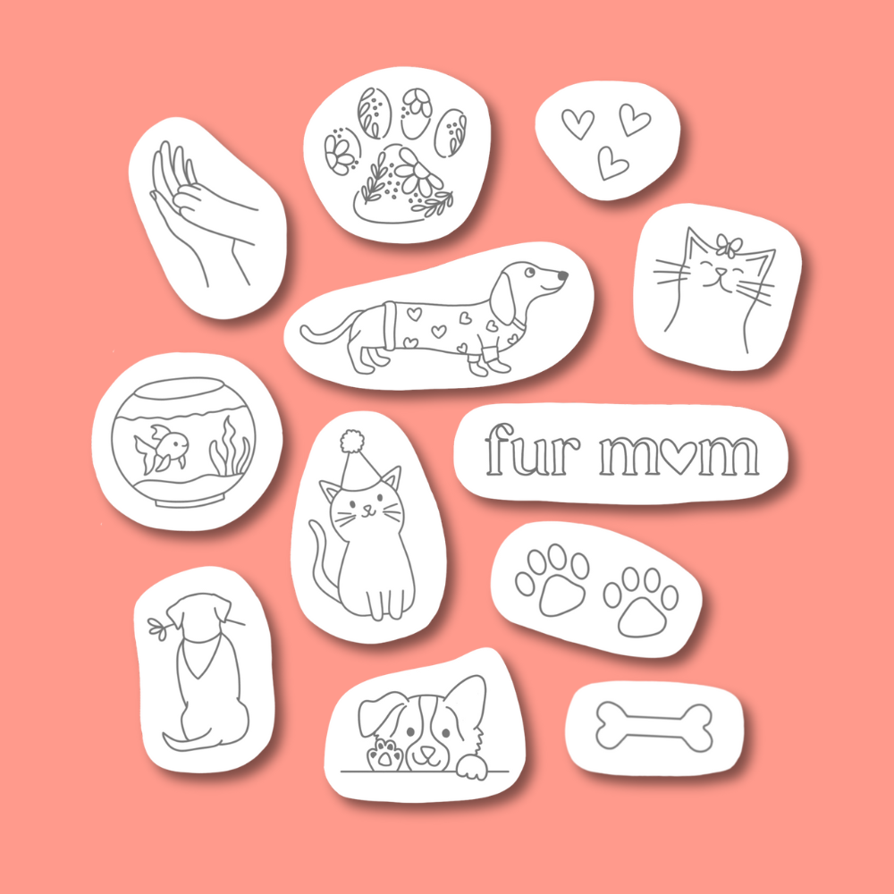 Wash Away Stickers 4 Pack Bundle