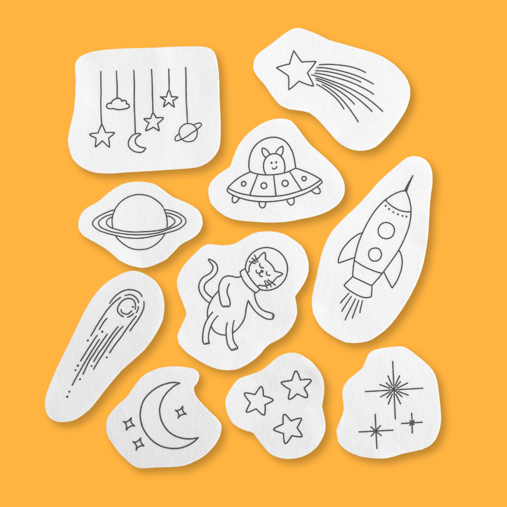 Wash Away Stickers 4 Pack Bundle