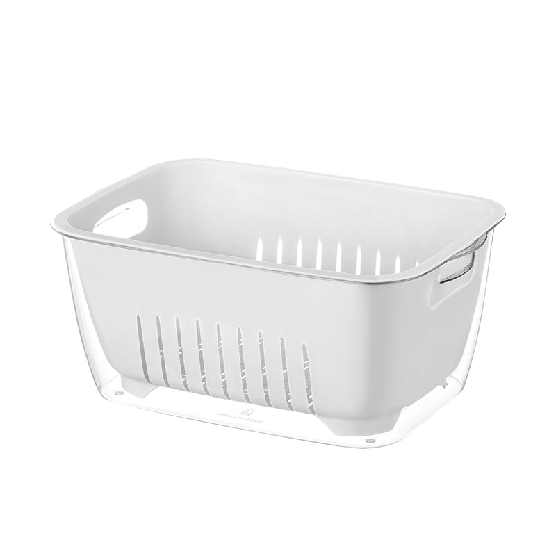 Lidded Produce Colander & Storage Basket