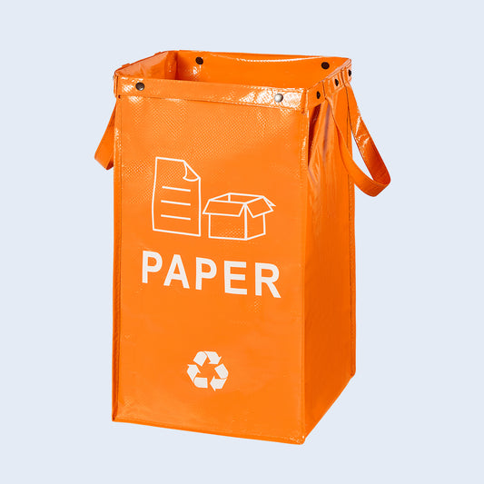 Waterproof Collapsible Recycling Sorting Bags | Color-Coded Waste Sorter Bins with Handles for Kitchen & Garage