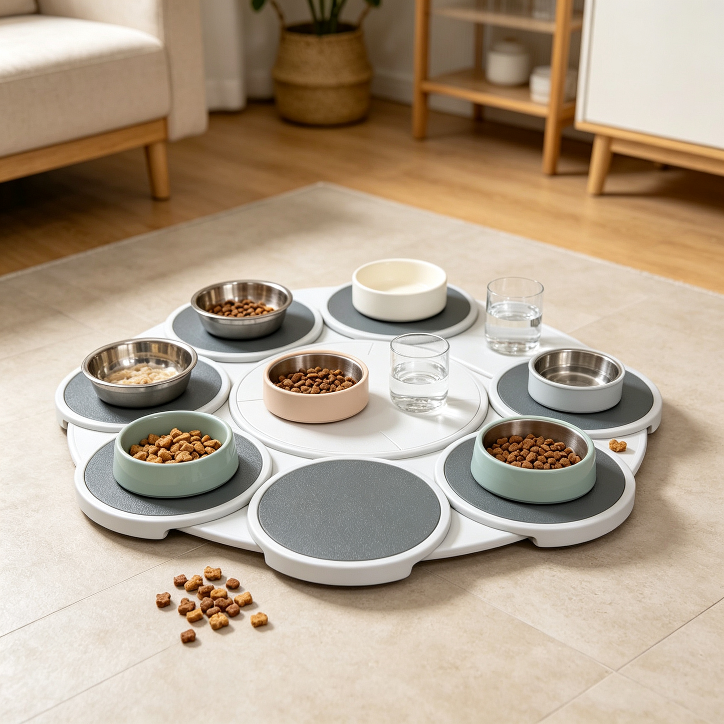 Modular Expandable Rotating Lazy Susan | Modern Dining Essential
