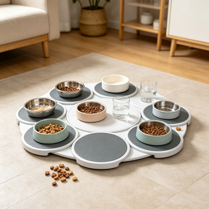 Modular Expandable Rotating Lazy Susan | Modern Dining Essential