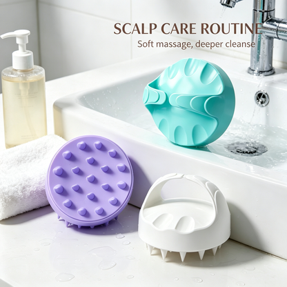 Soft Silicone Scalp Massage Brush | Daily Hair Care Essential