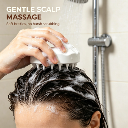 Soft Silicone Scalp Massage Brush | Daily Hair Care Essential