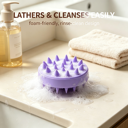 Soft Silicone Scalp Massage Brush | Daily Hair Care Essential