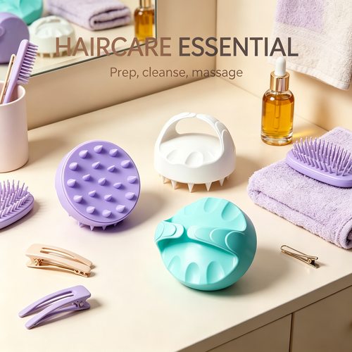 Soft Silicone Scalp Massage Brush | Daily Hair Care Essential