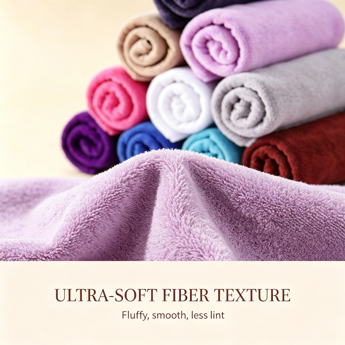 Premium Multi-Color Microfiber Towels, All-Purpose Daily Towel Set