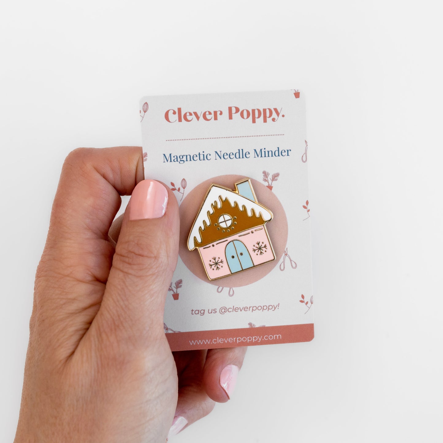 Gingerbread House Magnetic Needle Minder