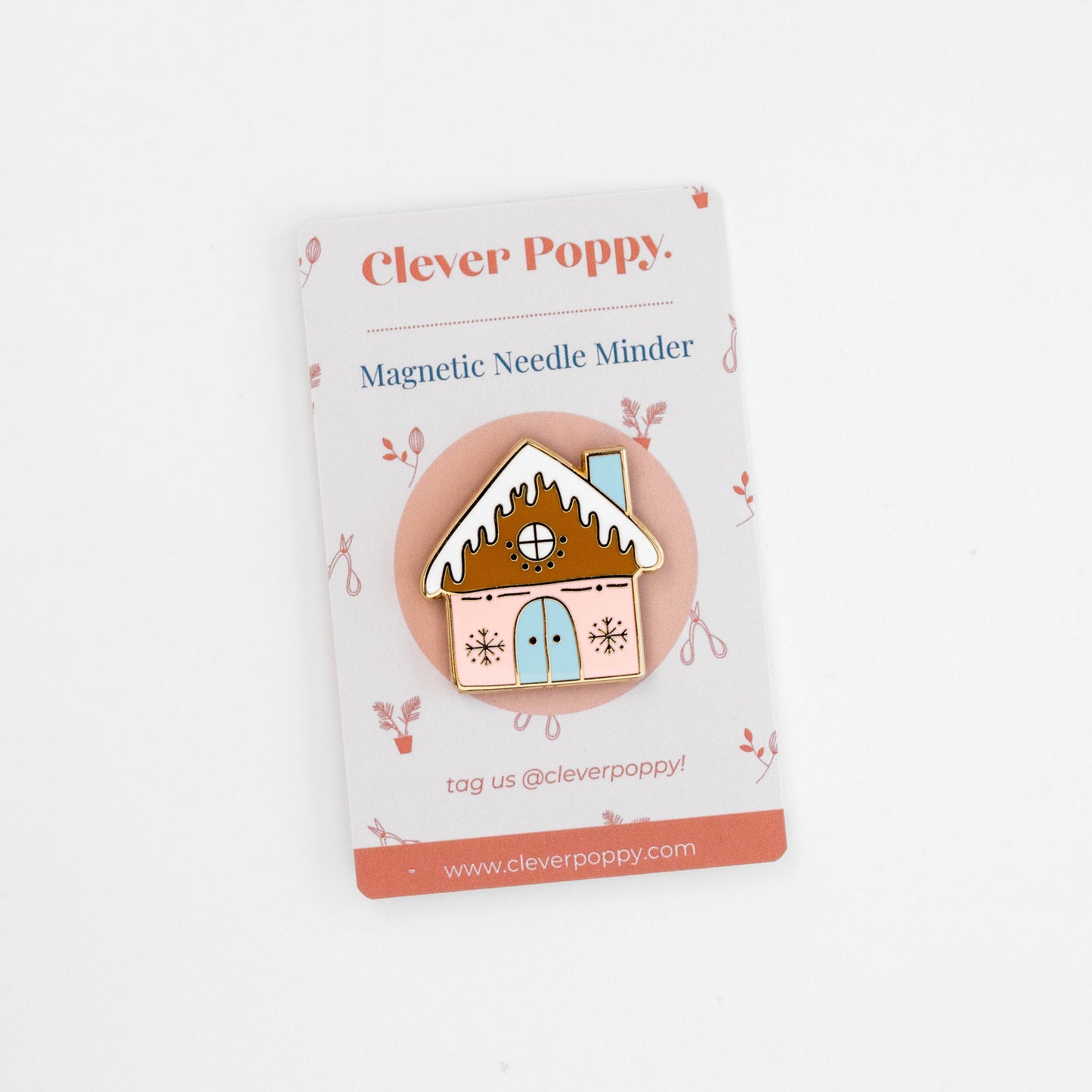 Gingerbread House Magnetic Needle Minder